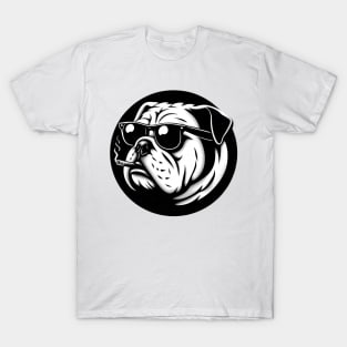 badass bulldog smoking T-Shirt